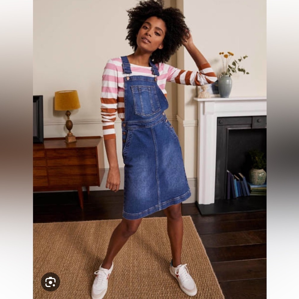 Boden Denim Overall Dress - size 20